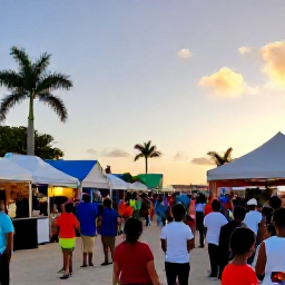 Caribbean Holidays, Cayman October, Colourful Cayman Islands cultural festival with local music, food stalls and friendly crowds in warm October sunshine