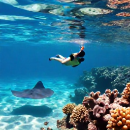 Caribbean Holidays, Cayman Solo Holidays, Solo traveller snorkelling with colourful tropical fish and stingrays in clear Cayman Islands water, bright coral reef and safe guided excursion