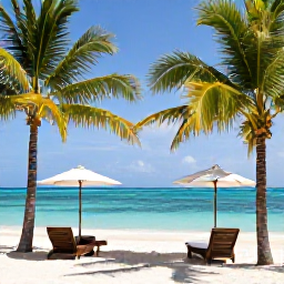 Caribbean Holidays, Cayman Spa Breaks, A tranquil luxury spa beside a bright Caribbean beach in the Cayman Islands, with palm trees, treatment rooms and calm turquoise water