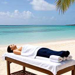 Caribbean Holidays, Cayman Spa Breaks, Relaxing luxury spa treatment beside a calm turquoise Caribbean sea in the Cayman Islands