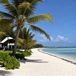 Caribbean Holidays, Cayman Walking Holidays, A peaceful coastal path near George Town, Cayman Islands, with palm trees, white sand and calm turquoise water