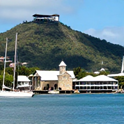 Caribbean Holidays, Cheap Antigua October, Historic Nelson's Dockyard in Antigua with restored Georgian buildings, sailing boats and green hills