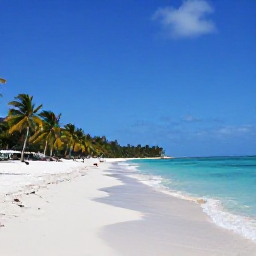 Caribbean Holidays, Cheap Antigua October, Relaxed Antigua beach scene in October, turquoise water, white sand, palm trees and a few visitors