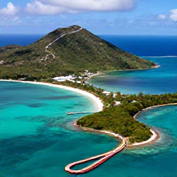 Caribbean Holidays, Cheap April Holidays, A sunny aerial view of turquoise water, white sand beaches and green islands in the United States Virgin Islands