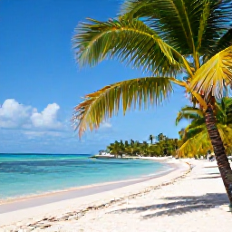 Caribbean Holidays, Cheap April Holidays, A sunny beach on Saint Kitts with calm turquoise water, palm trees and a relaxed April holiday atmosphere
