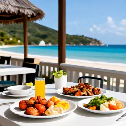 Caribbean Holidays, Cheap August Holidays, Friendly local restaurant serving fresh Caribbean seafood beside the sea in the British Virgin Islands