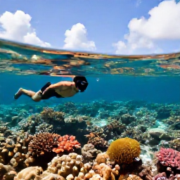Caribbean Holidays, Cheap Bahamas December, Travellers snorkelling above a colourful coral reef in clear Bahamian water beneath bright December sunshine