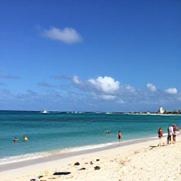 Caribbean Holidays, Cheap Bahamas February, Bright February beach scene in Nassau, The Bahamas, with turquoise water, white sand and a few relaxed visitors