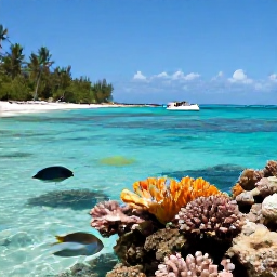 Caribbean Holidays, Cheap Bahamas Holidays, Snorkellers discovering colourful coral and tropical fish in clear Bahamian water near a sunny island beach