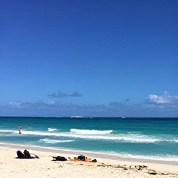 Caribbean Holidays, Cheap Bahamas November, Sunny Nassau beach in November with turquoise water, white sand and a few relaxed holidaymakers