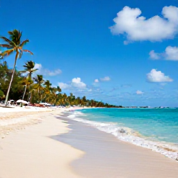 Caribbean Holidays, Cheap Barbados July, Sunny Barbados beach in July with turquoise water, golden sand, palm trees and a relaxed holiday atmosphere