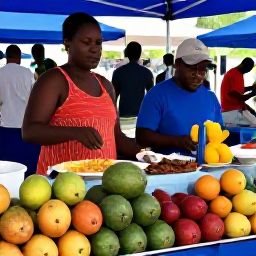 Caribbean Holidays, Cheap Barbados October, Barbados local food market with colourful tropical fruit, traditional dishes and friendly vendors