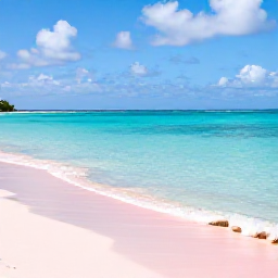 Caribbean Holidays, Cheap Bermuda May, A sunny pink-sand beach in Bermuda with calm turquoise water, light cloud and a relaxed late-spring atmosphere
