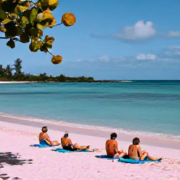 Caribbean Holidays, Cheap Bermuda October, Travellers relaxing on a pink-sand beach in Bermuda, with calm turquoise sea and light autumn sunshine