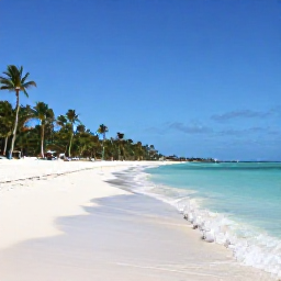 Caribbean Holidays, Cheap Cayman Holidays, Bright white-sand beach in Grand Cayman with calm turquoise water, palm trees and a relaxed budget holiday atmosphere