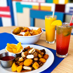 Caribbean Holidays, Cheap Cayman Holidays, Casual local food stall in Grand Cayman serving Caribbean dishes, fresh seafood and colourful tropical drinks