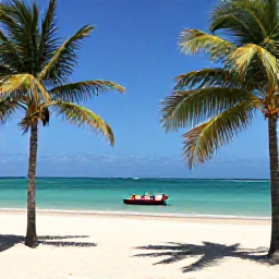 Caribbean Holidays, Cheap Cuba July, A sunny Cuban beach in July with turquoise water, white sand, palm trees and a relaxed holiday atmosphere