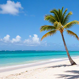 Caribbean Holidays, Cheap Cuba May, Sunny Cuban beach in May with turquoise water, white sand and palm trees