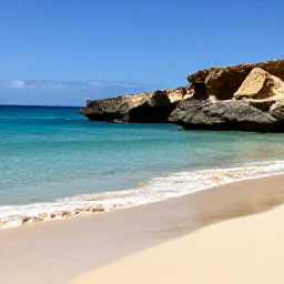 Caribbean Holidays, Cheap Cura&ccedil;ao May, Quiet Cura&ccedil;ao cove with soft sand, clear turquoise water, snorkellers and rugged coastline