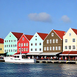 Caribbean Holidays, Cheap Cura&ccedil;ao September, Colourful Willemstad waterfront in Cura&ccedil;ao with pastel buildings, historic streets and visitors enjoying a sunny day