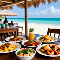 Caribbean Holidays, Cheap Cura&ccedil;ao September, Local Cura&ccedil;ao restaurant serving fresh seafood and colourful island dishes on a relaxed outdoor terrace