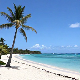 Caribbean Holidays, Cheap December Guadeloupe, Sunny Guadeloupe beach in December with turquoise water, palm trees and a relaxed Caribbean atmosphere