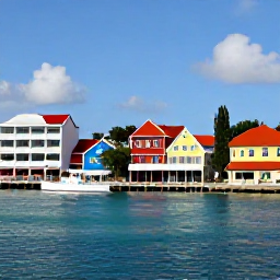 Caribbean Holidays, Cheap December Holidays, Colourful Philipsburg waterfront in Sint Maarten with cruise ships, shops and Caribbean sunshine