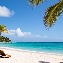 Caribbean Holidays, Cheap December Holidays, Sunny Caribbean beach in Trinidad and Tobago with clear water, palm trees and relaxed December holiday atmosphere