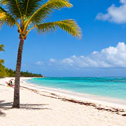 Caribbean Holidays, Cheap December Holidays, Sunny Punta Cana beach in December with turquoise Caribbean water, palm trees and a relaxed holiday atmosphere
