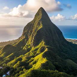 Caribbean Holidays, Cheap Dominica March, Aerial view of Dominica&rsquo;s lush green mountains, rainforest and Caribbean coastline in warm March sunshine