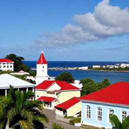 Caribbean Holidays, Cheap February Grenada, Colourful historic streets and harbour views in St George&rsquo;s, Grenada, during a bright February day