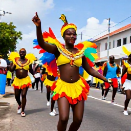 Caribbean Holidays, Cheap February Guadeloupe, Colourful Guadeloupe carnival parade with dancers, music, traditional costumes and lively streets