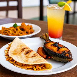 Caribbean Holidays, Cheap February Holidays, Friendly Caribbean restaurant serving traditional Trinidadian and Tobagonian food, with roti, doubles, grilled fish and colourful local drinks