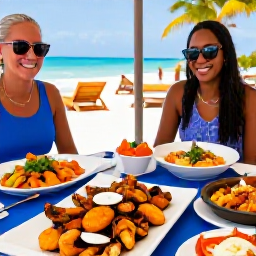 Caribbean Holidays, Cheap February Holidays, Friendly outdoor Caribbean fish fry with grilled seafood, local dishes and live music in Providenciales