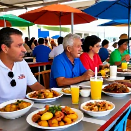 Caribbean Holidays, Cheap February Holidays, Puerto Rican food market and restaurant scene with mofongo, fresh seafood, tropical fruit and friendly local diners