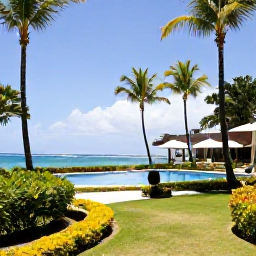 Caribbean Holidays, Cheap February Martinique, A comfortable affordable hotel near a Martinique beach, with tropical gardens, a swimming pool and bright February sunshine