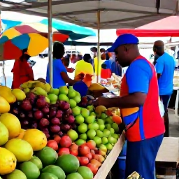 Caribbean Holidays, Cheap February Martinique, Bustling Martinique market with fresh fruit, spices and colourful local produce