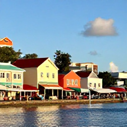 Caribbean Holidays, Cheap February Martinique, Colourful Fort-de-France waterfront and market in warm February sunshine, Martinique