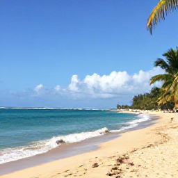Caribbean Holidays, Cheap February Puerto Rico, Sunny Puerto Rico beach in February with turquoise water, golden sand and relaxed travellers