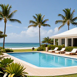 Caribbean Holidays, Cheap Grenada August, A comfortable affordable hotel near the coast in Grenada, with a swimming pool, tropical gardens and bright August sunshine