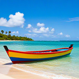 Caribbean Holidays, Cheap Grenada May, Colourful wooden fishing boats and calm turquoise water at Grand Anse Beach, Grenada