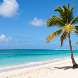 Caribbean Holidays, Cheap Guadeloupe March, Sunny Guadeloupe beach in March with turquoise sea, palm trees and a relaxed Caribbean atmosphere