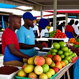 Caribbean Holidays, Cheap Guadeloupe May, Colourful market in Pointe-a-Pitre, Guadeloupe, with tropical fruit, spices and friendly local traders