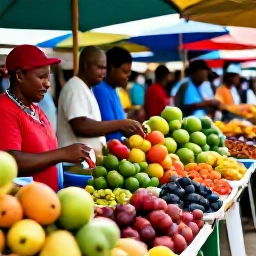 Caribbean Holidays, Cheap Guadeloupe October, A colourful Guadeloupe market with tropical fruit, spices, local food and friendly shoppers