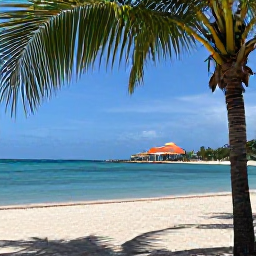 Caribbean Holidays, Cheap Haiti April, Colourful Haitian coastline with turquoise water, sandy beach and palm trees in warm April sunshine