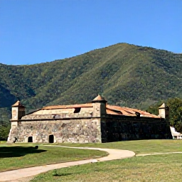 Caribbean Holidays, Cheap Haiti February, Citadelle Laferri&egrave;re and the surrounding green mountains of northern Haiti under a clear blue sky