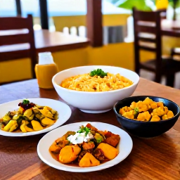 Caribbean Holidays, Cheap Haiti February, Friendly Haitian restaurant serving colourful local dishes in a relaxed outdoor setting