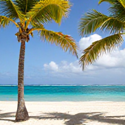 Caribbean Holidays, Cheap Haiti Holidays, A sunny Haitian beach with turquoise water, palm trees and a relaxed September holiday atmosphere