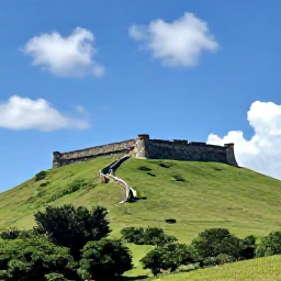 Caribbean Holidays, Cheap Haiti Holidays, Historic Citadelle Laferri&egrave;re on a green Haitian mountaintop under a bright blue sky