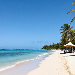 Caribbean Holidays, Cheap Haiti Holidays, Traveller relaxing on a beautiful Haitian beach in October, with clear water, soft sand and a simple local setting